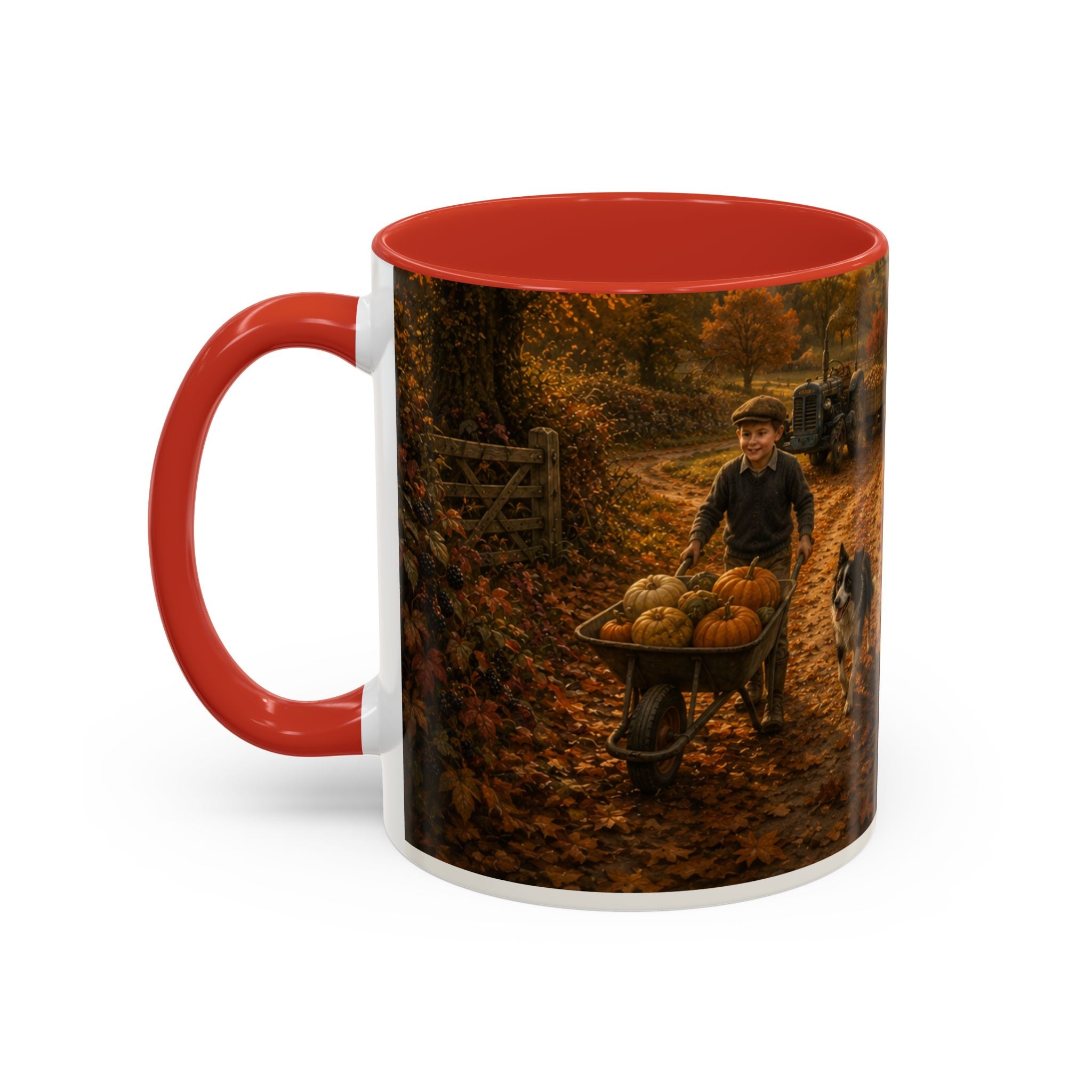 Autumn on the Farm Accent Coffee Mug (11, 15oz)