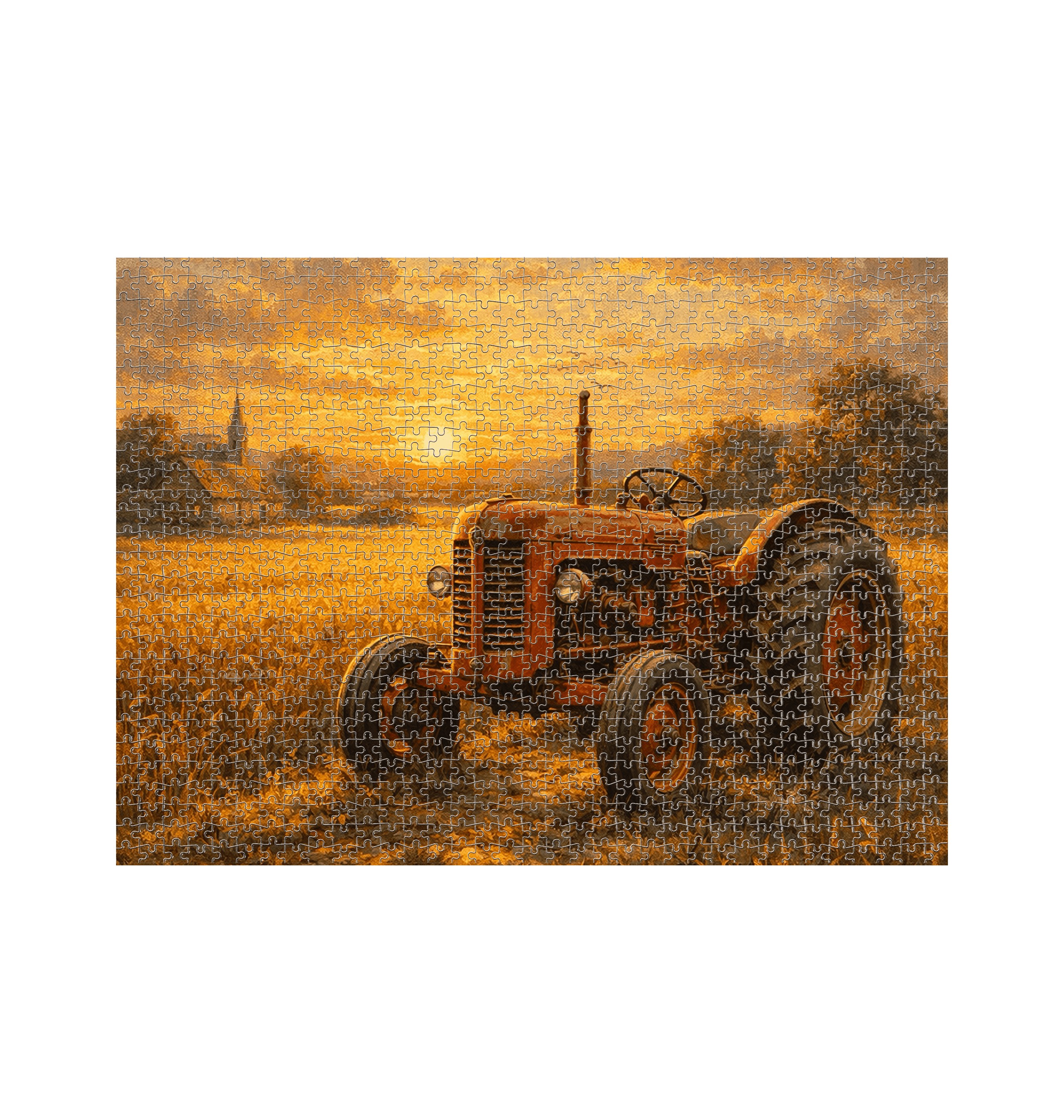 White Jigsaw Puzzles Front