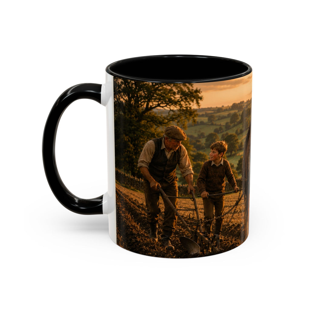 Learning to Plough Accent Coffee Mug (11, 15oz)