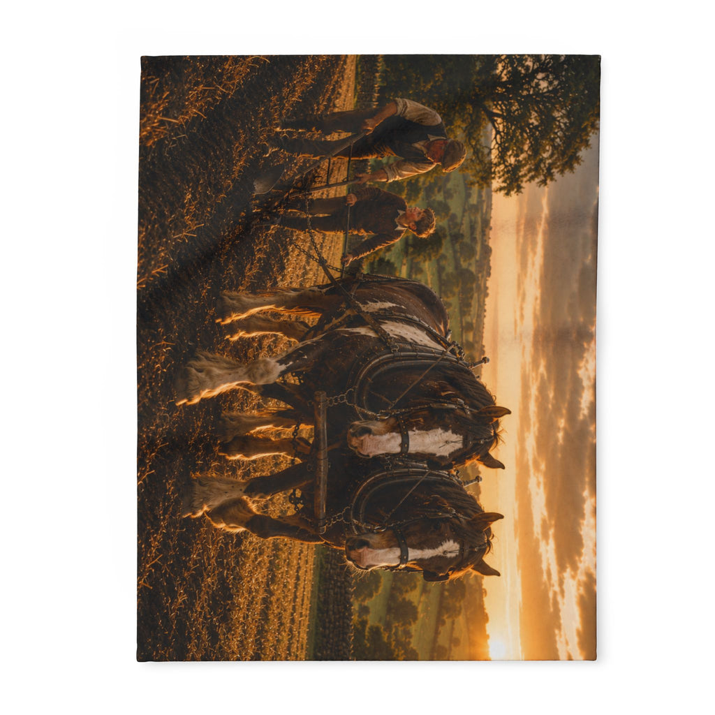 Learning to Plough Arctic Fleece Blanket