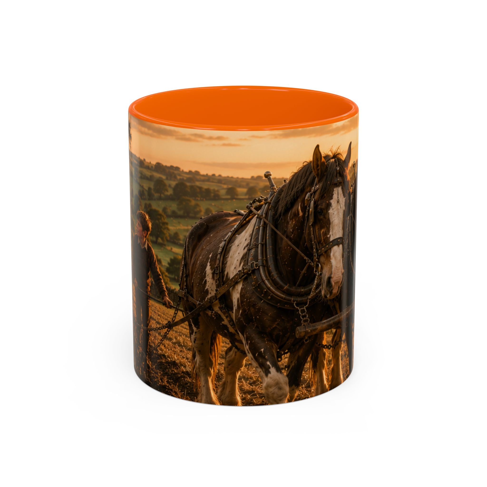 Learning to Plough Accent Coffee Mug (11, 15oz)
