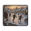 Skating on the Village Pond Non-Slip Gaming Mouse Pad