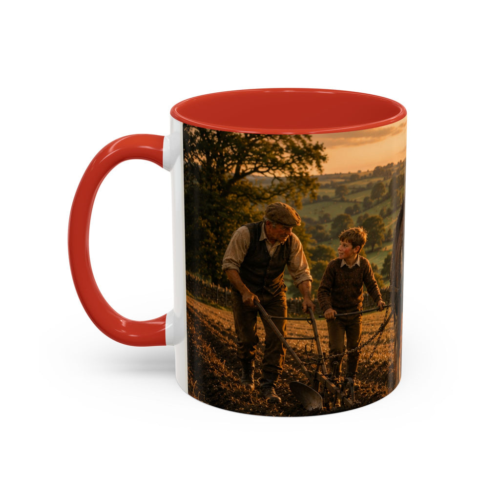 Learning to Plough Accent Coffee Mug (11, 15oz)