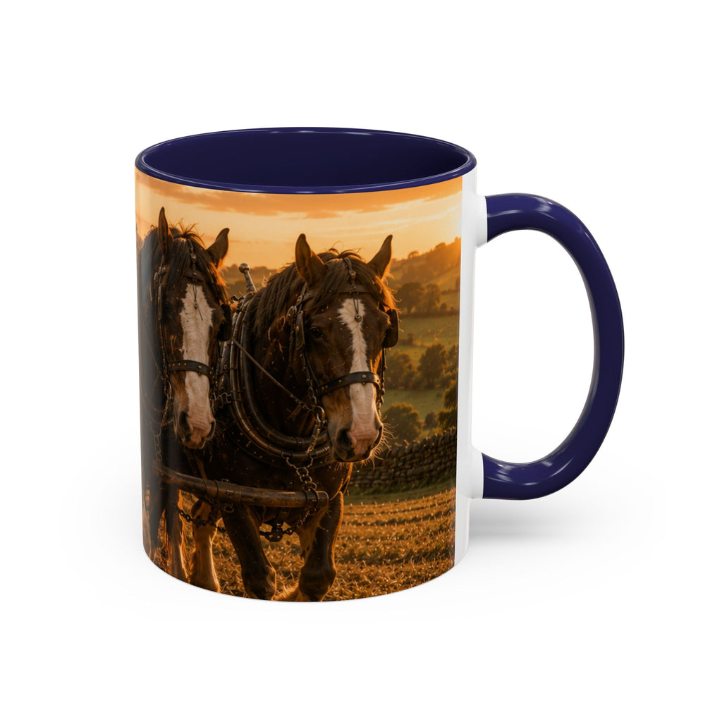Learning to Plough Accent Coffee Mug (11, 15oz)
