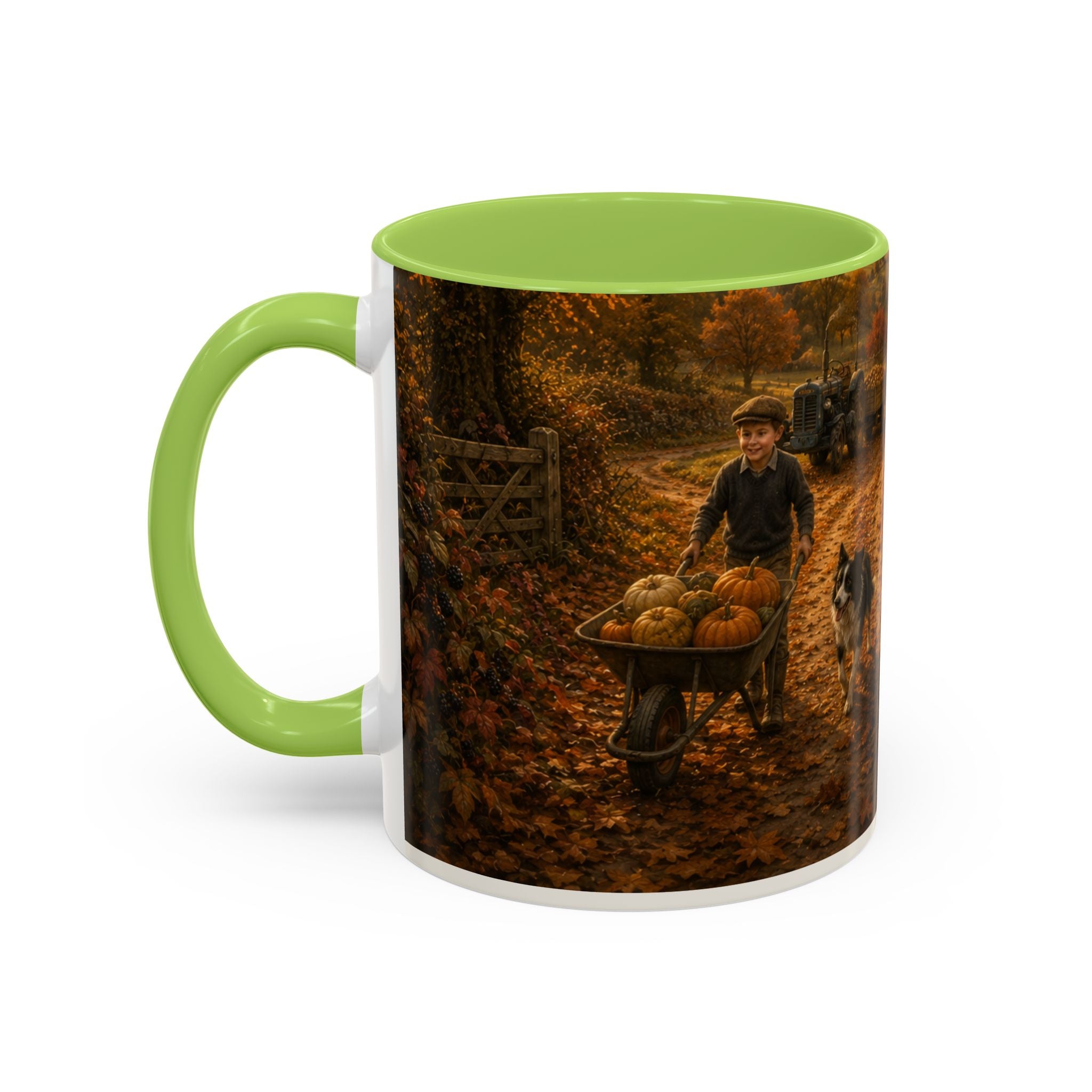 Autumn on the Farm Accent Coffee Mug (11, 15oz)
