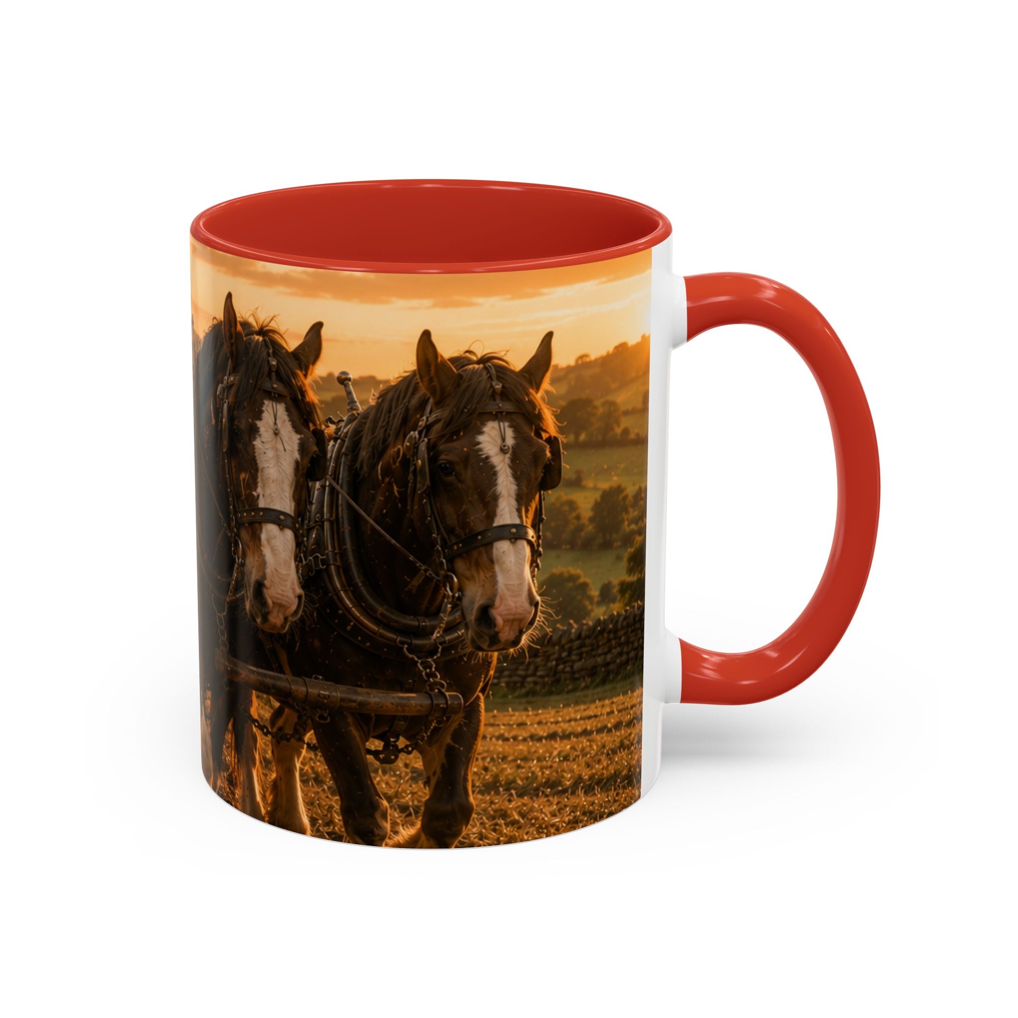 Learning to Plough Accent Coffee Mug (11, 15oz)