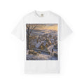 Winter over Willowbrook Village Unisex Garment-Dyed T-shirt