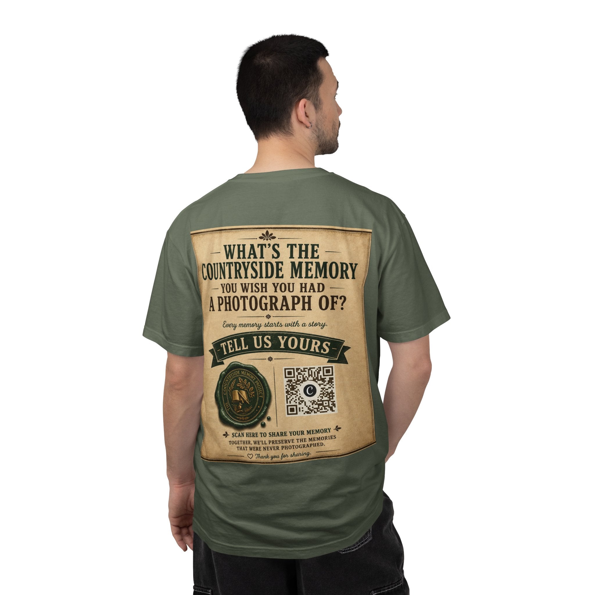 Personalise the Front and Back - Unisex Garment-Dyed T-shirt