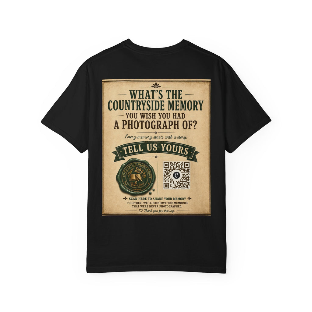 Personalise the Front and Back - Unisex Garment-Dyed T-shirt