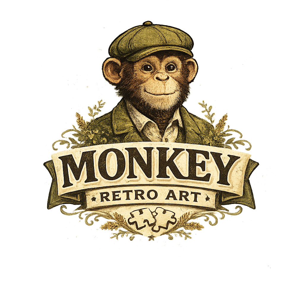 Monkey Retro Art