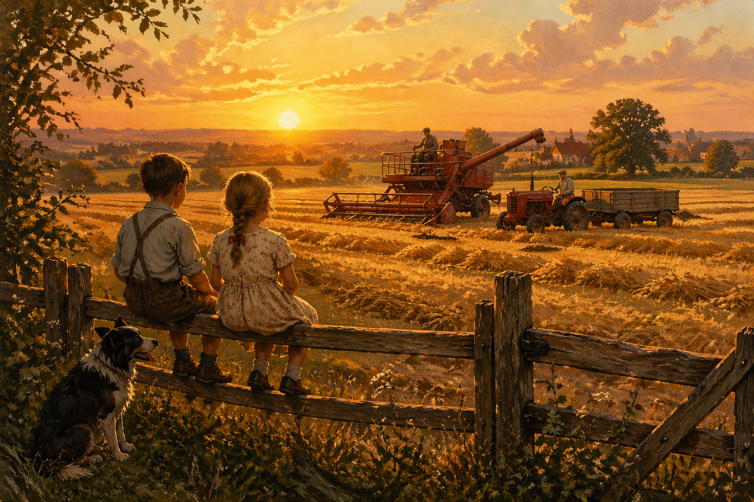 VF092 - Golden hour at harvest