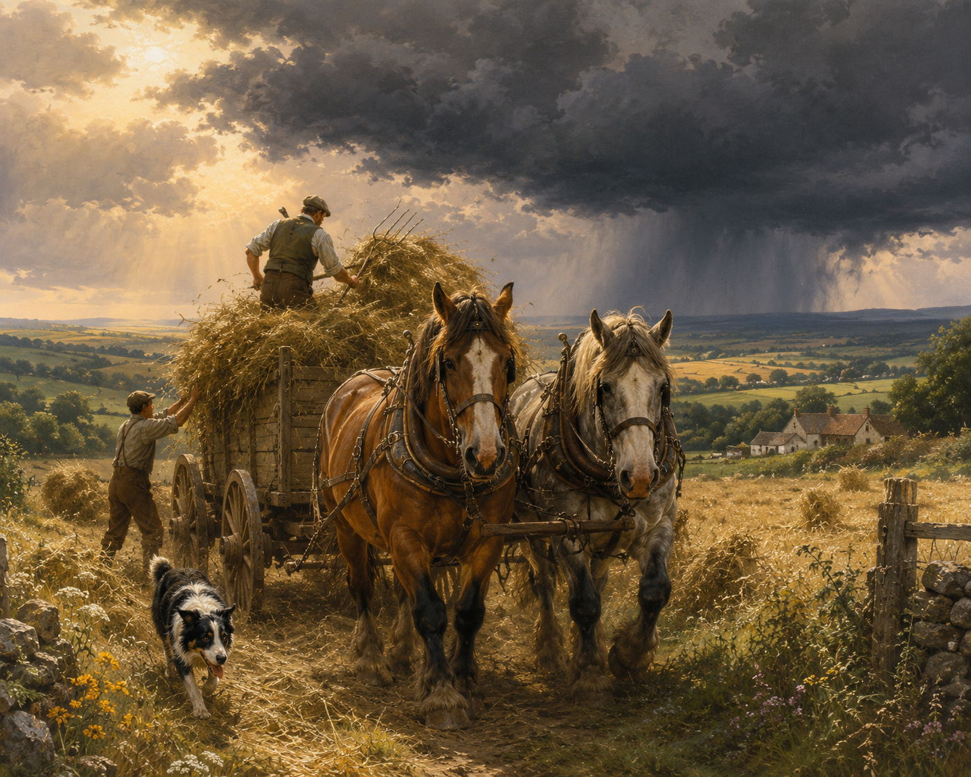 VF097 - Carting Hay before the storm
