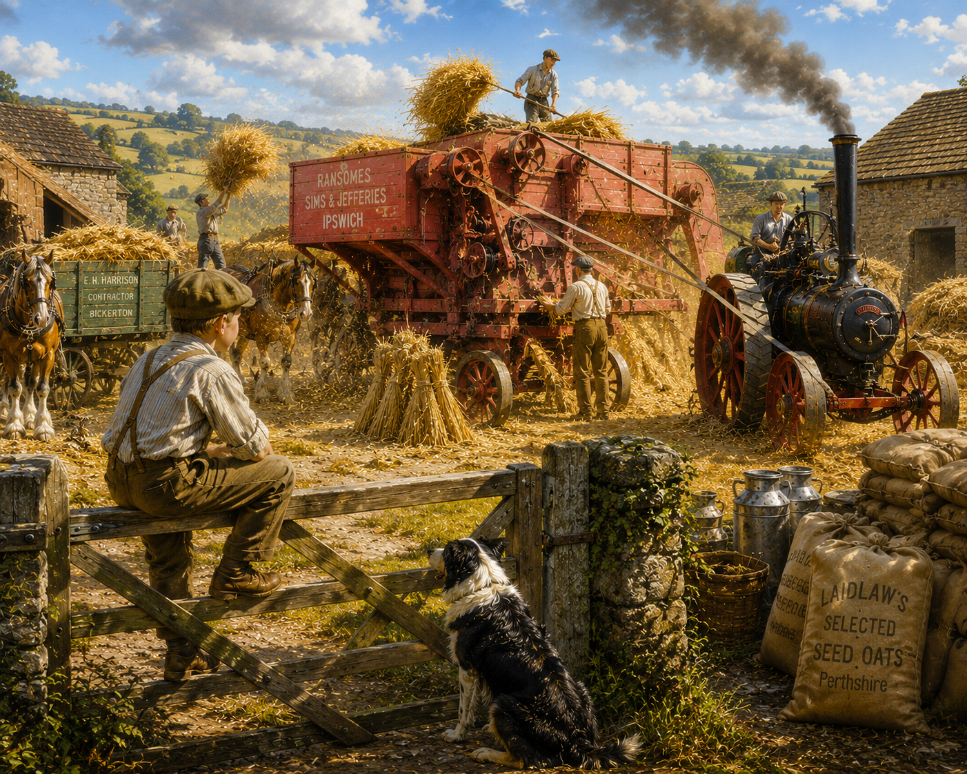 VF110 - Harvest time in the English countryside