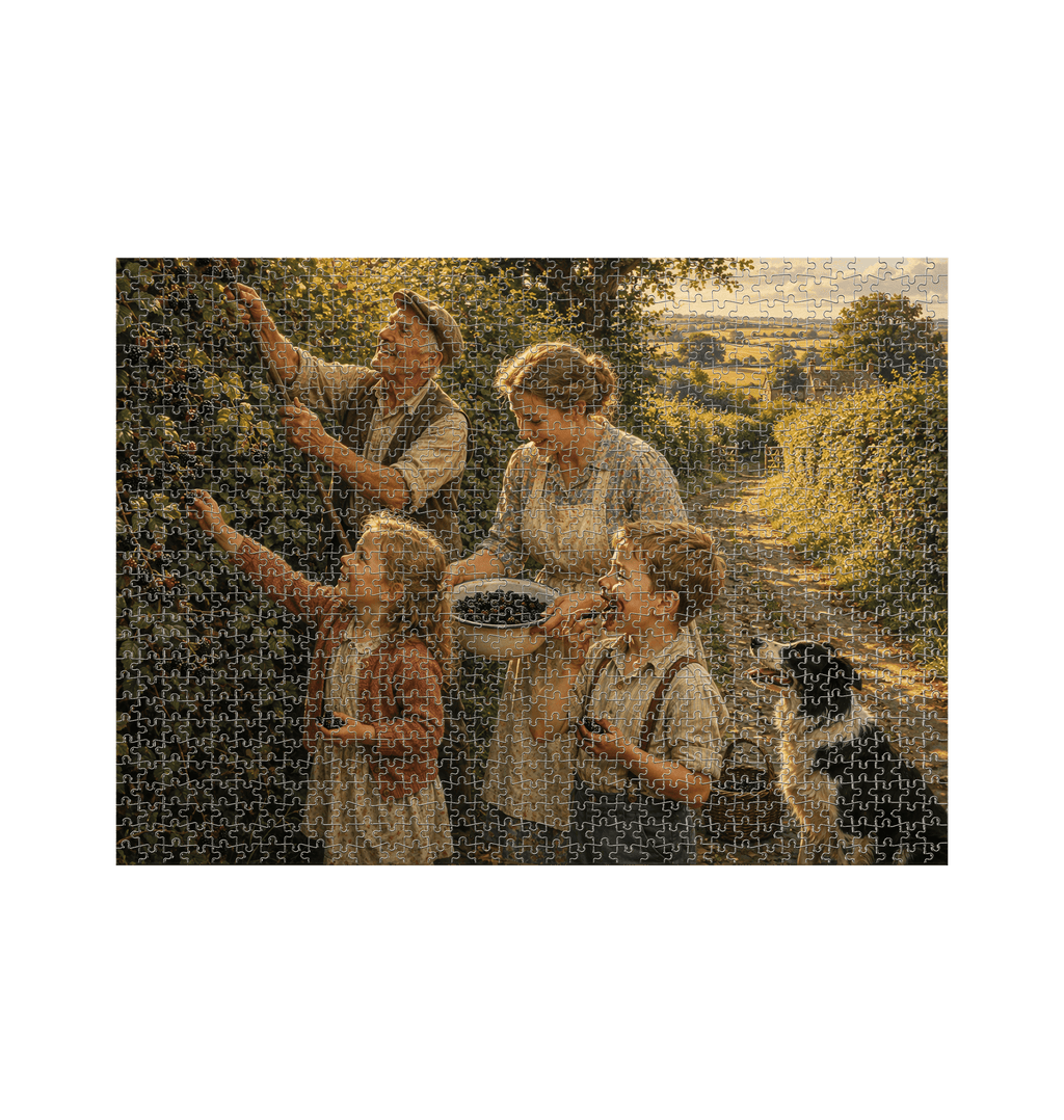 White Jigsaw Puzzles Front