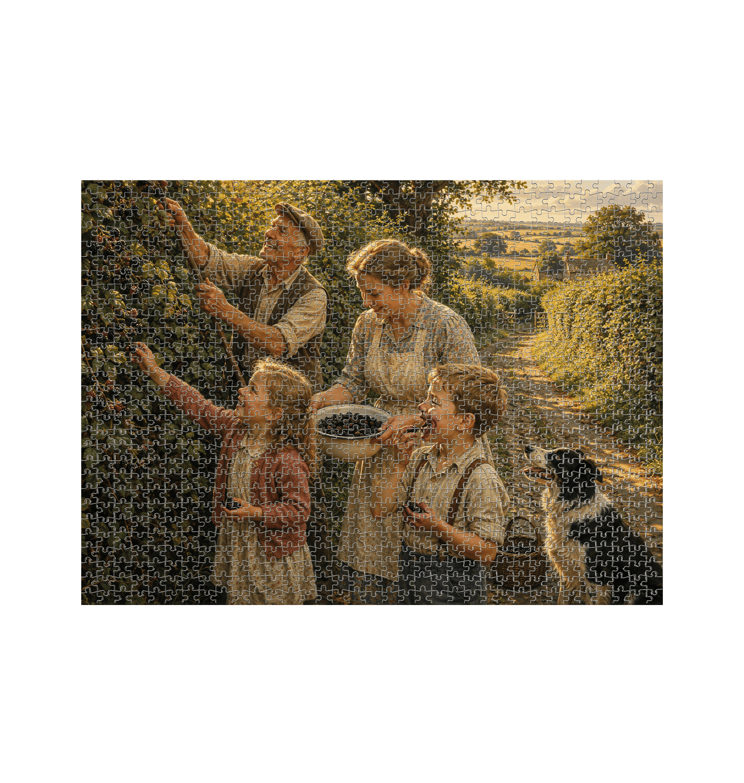 White Jigsaw Puzzles Front
