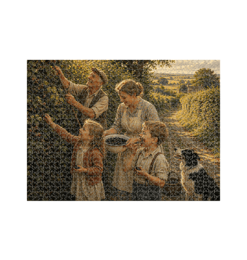 White Jigsaw Puzzles Front