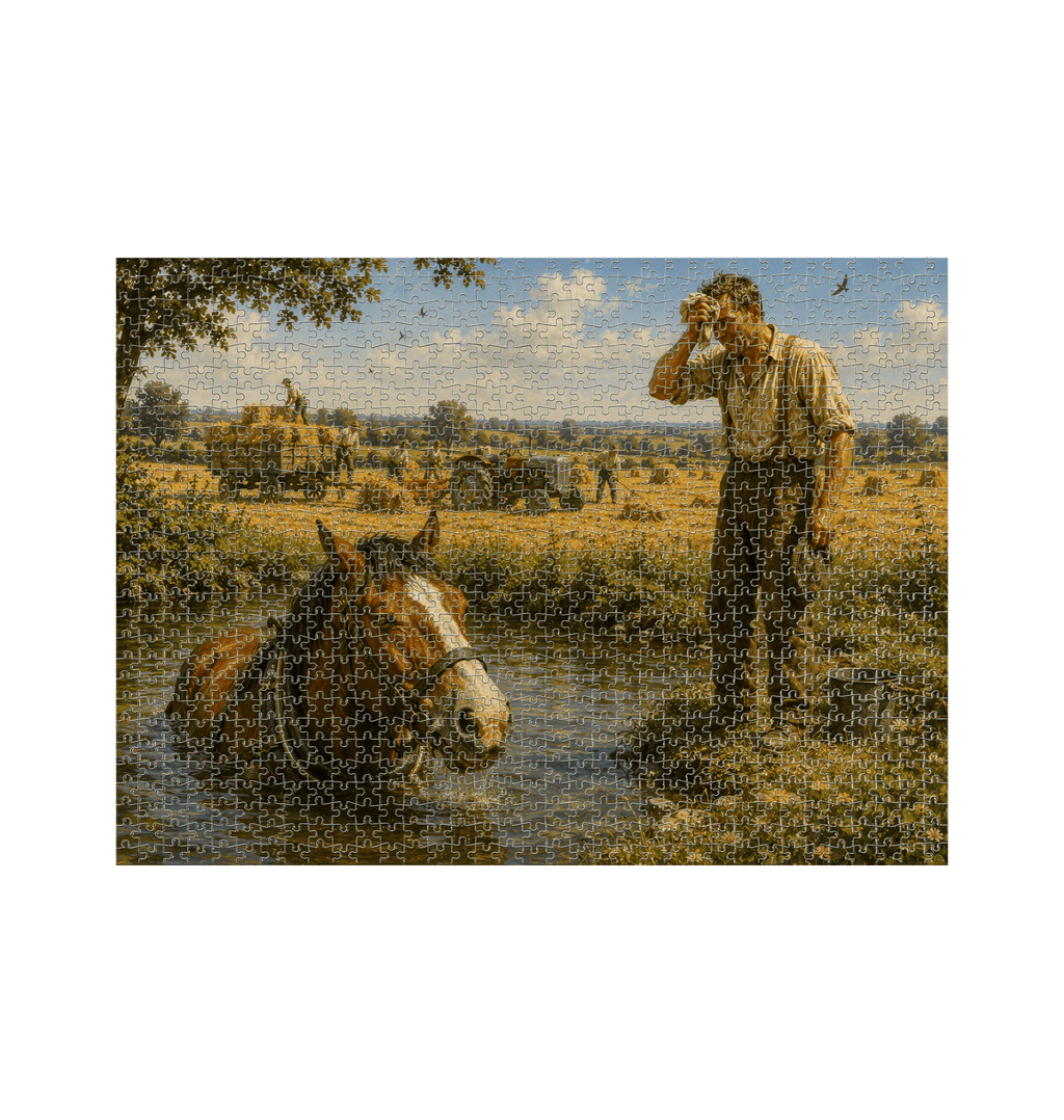 White Jigsaw Puzzles Front