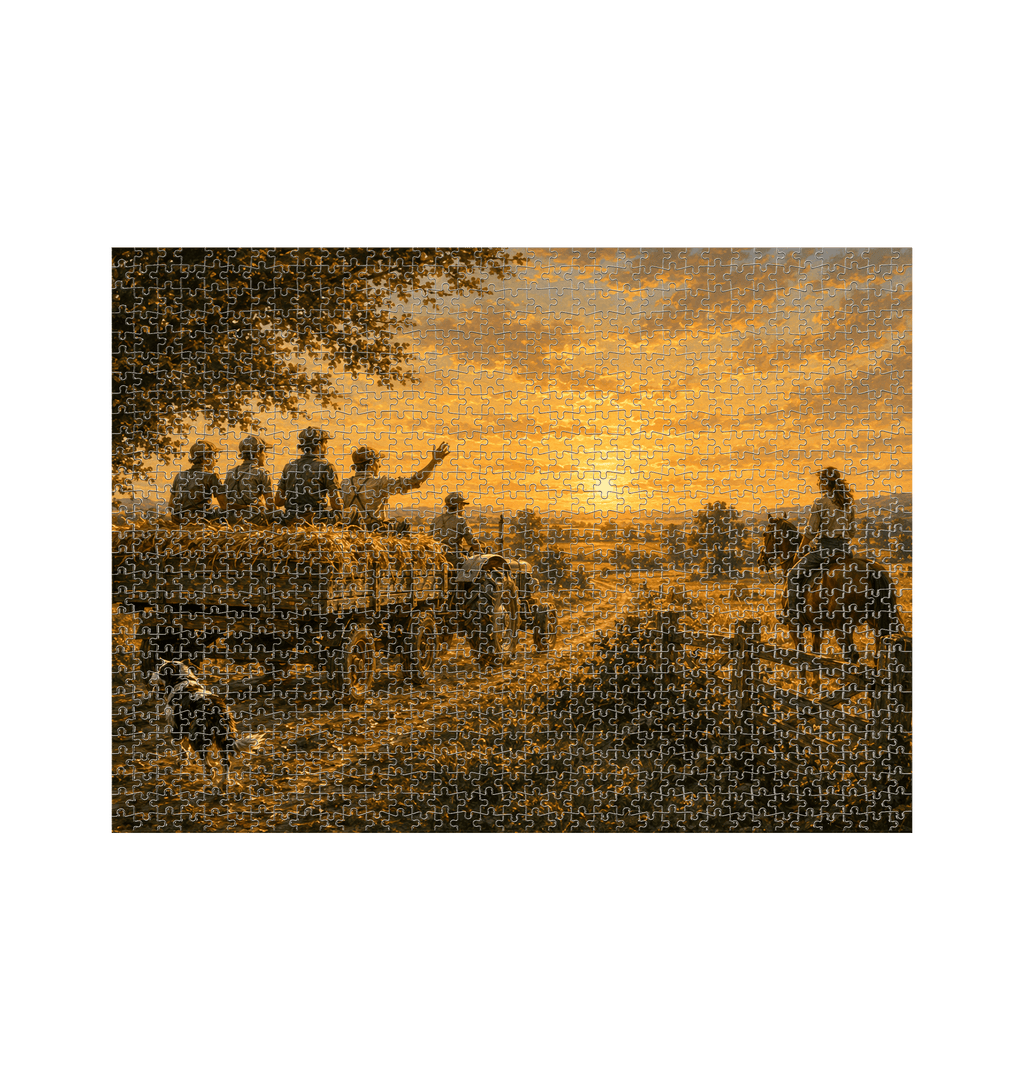 White Jigsaw Puzzles Front