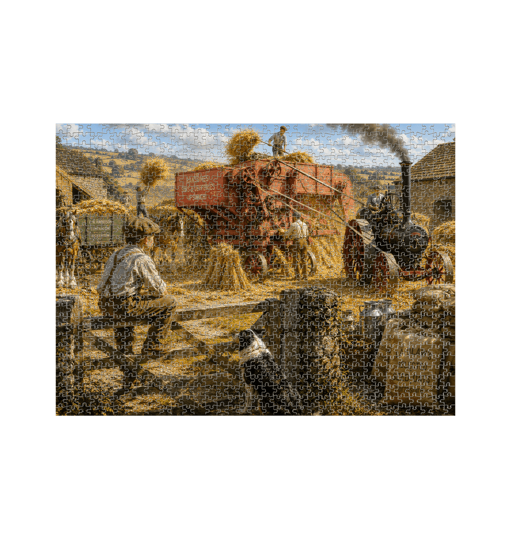 White Jigsaw Puzzles Front