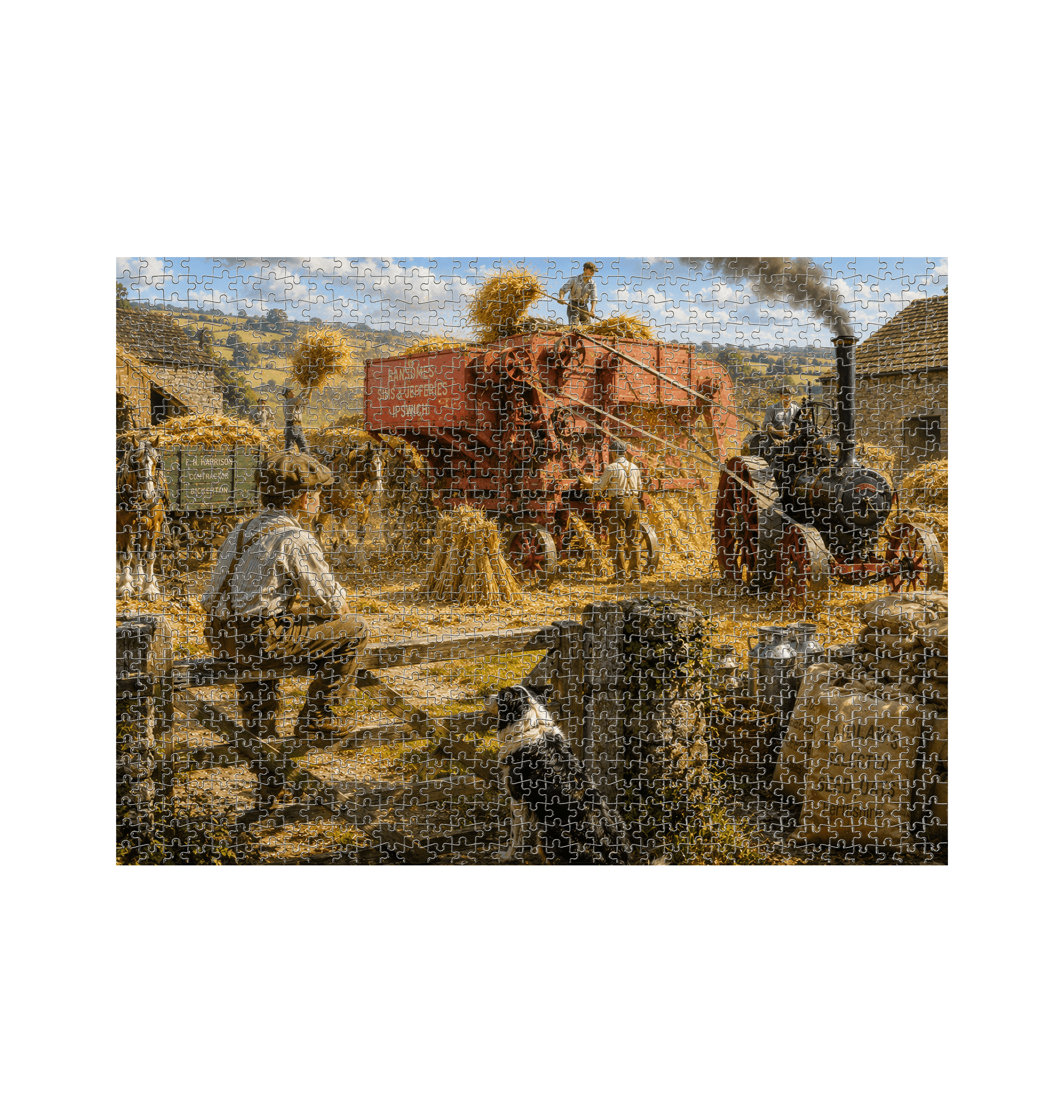White Jigsaw Puzzles Front