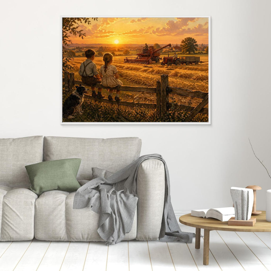 Harvest at the golden hour