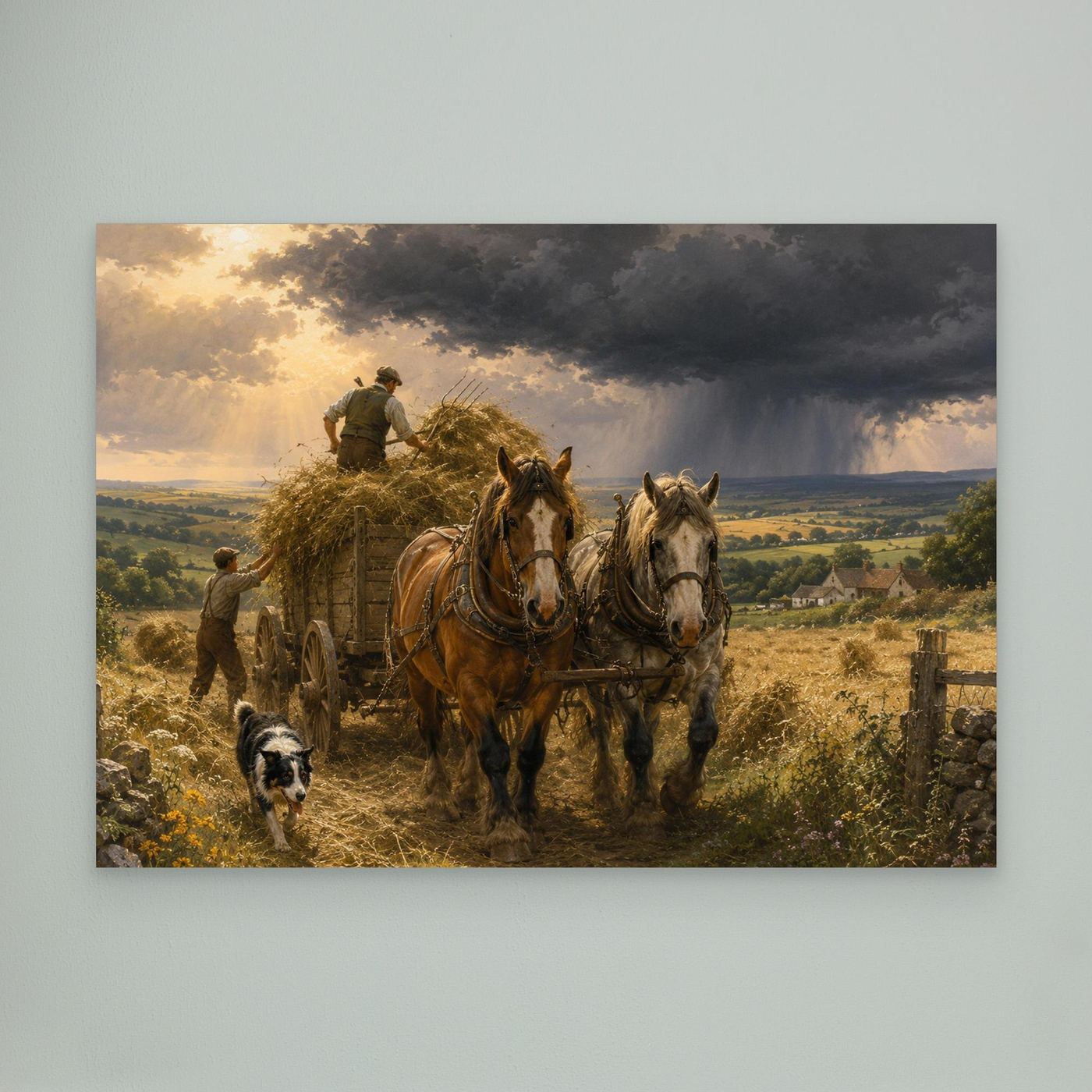 Carting the hay before the storm