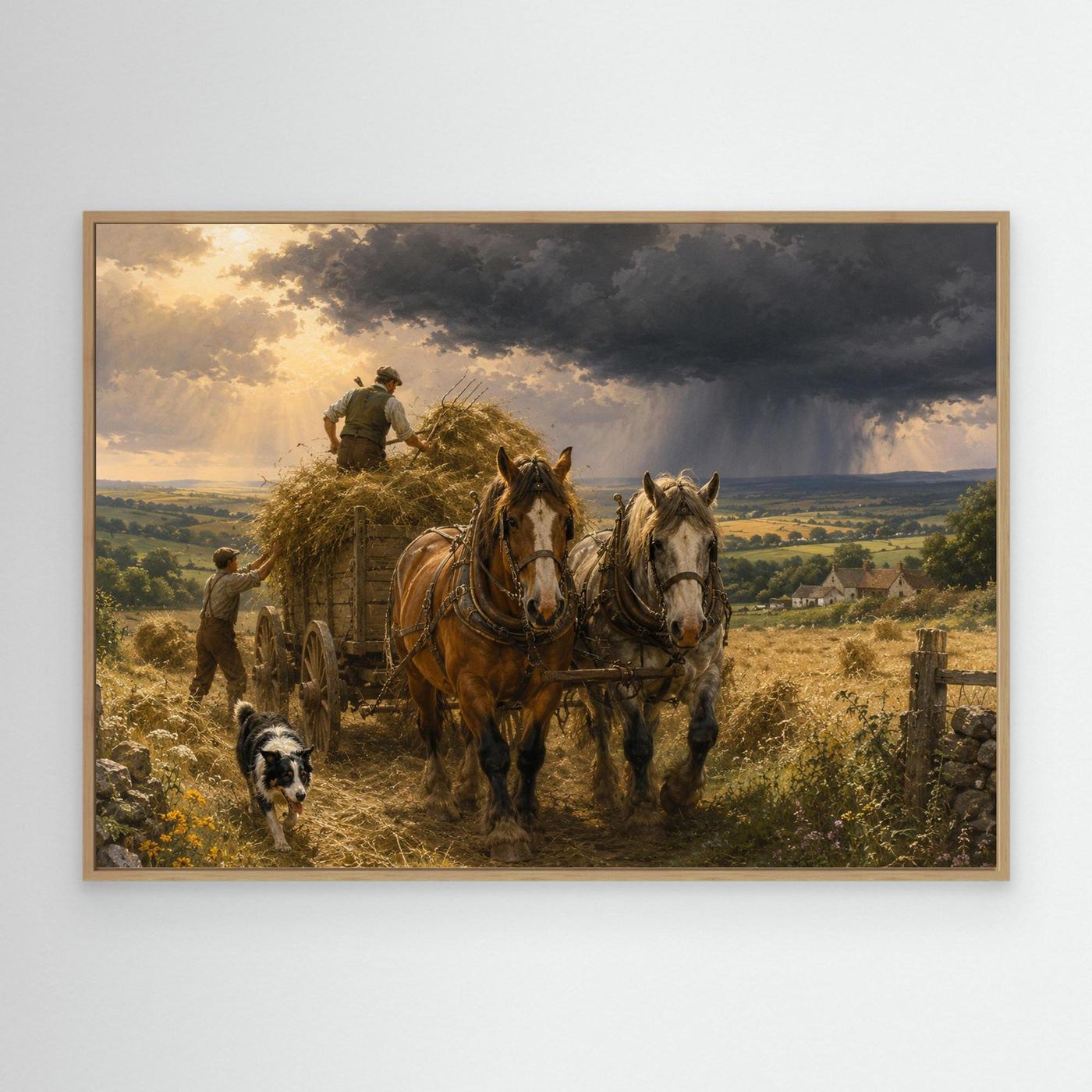 Carting the hay before the storm