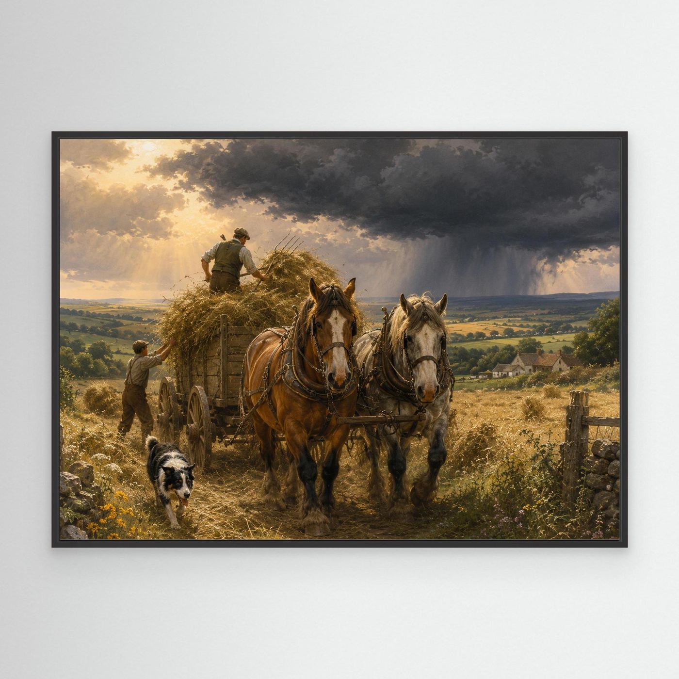 Carting the hay before the storm