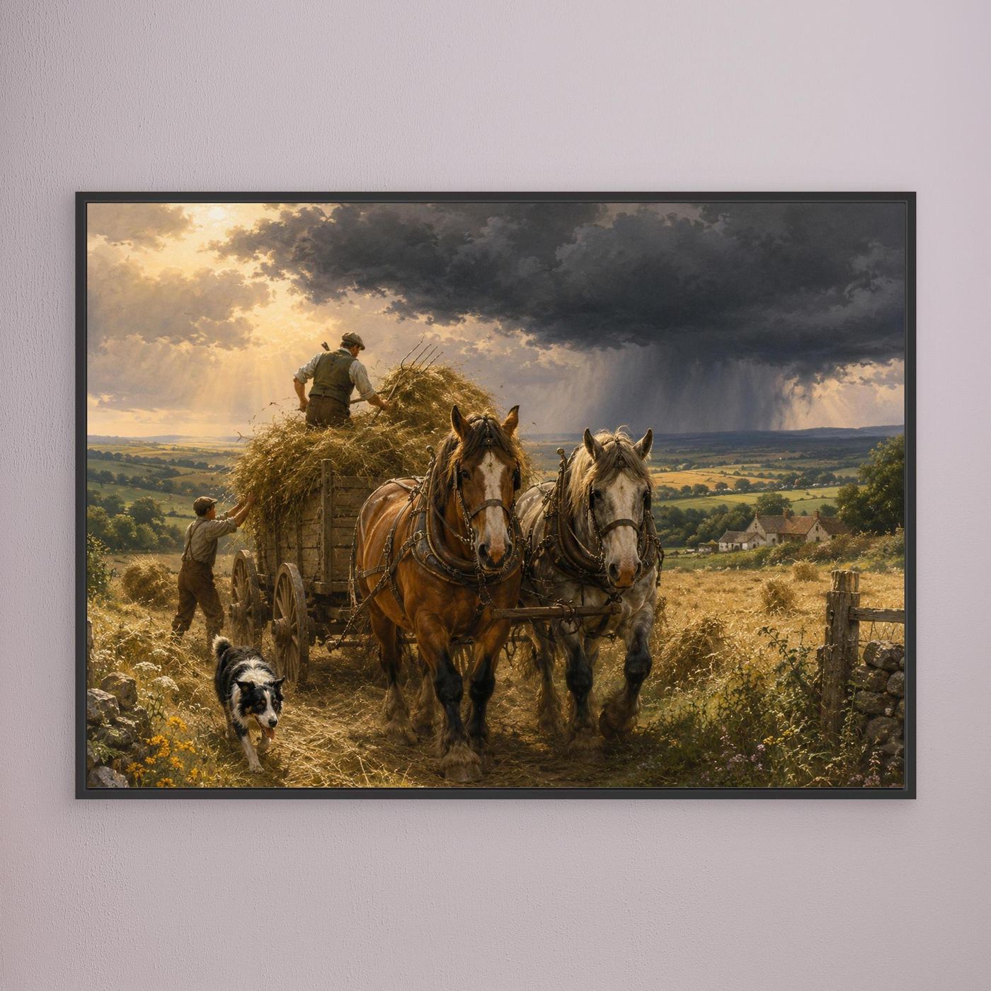 Carting the hay before the storm