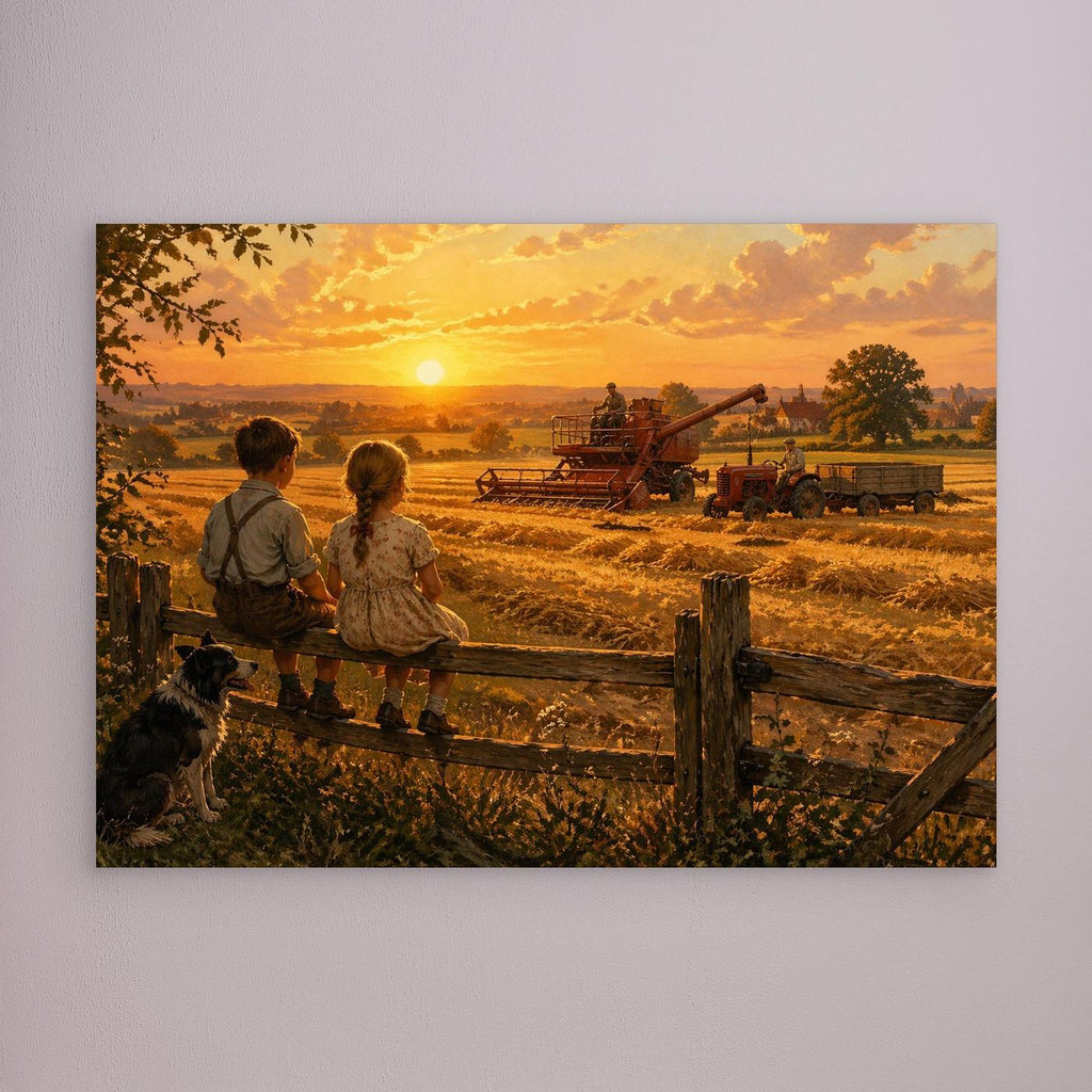 Harvest at the golden hour