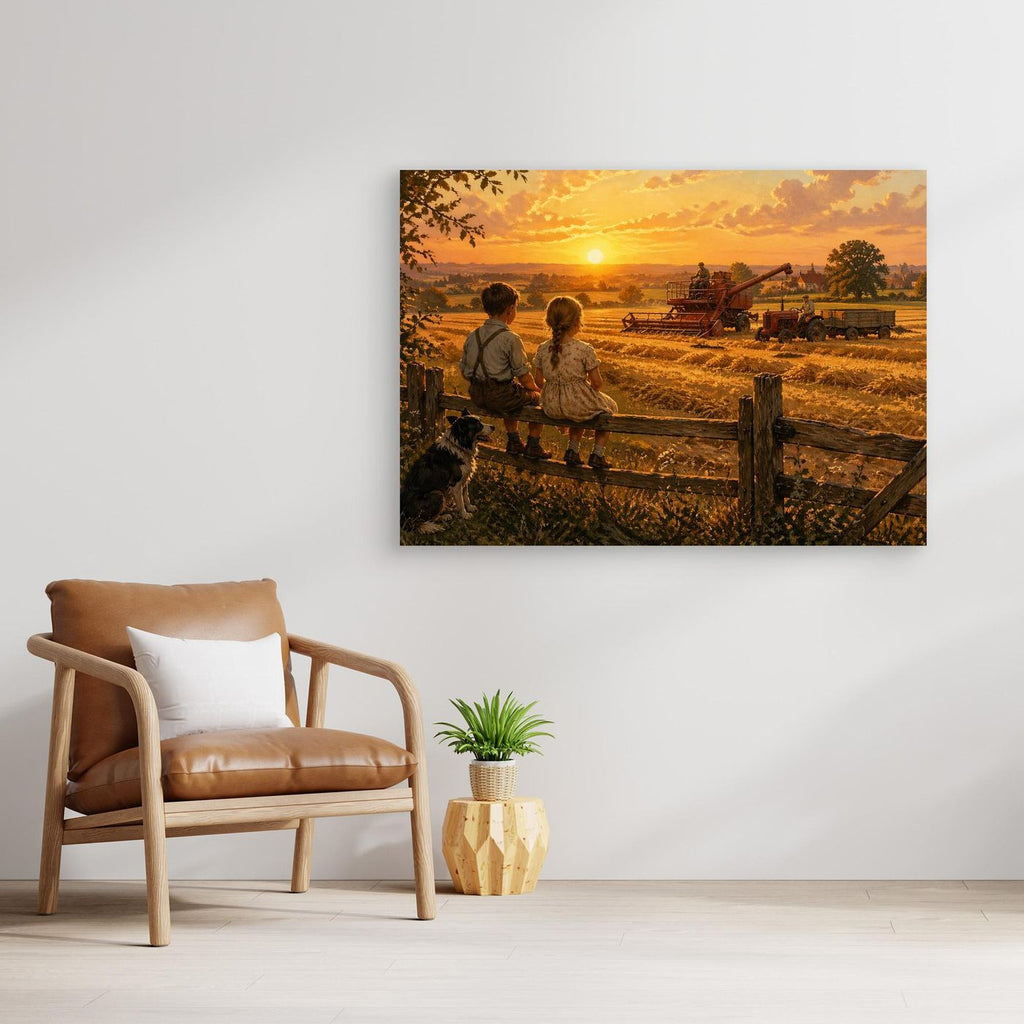 Harvest at the golden hour