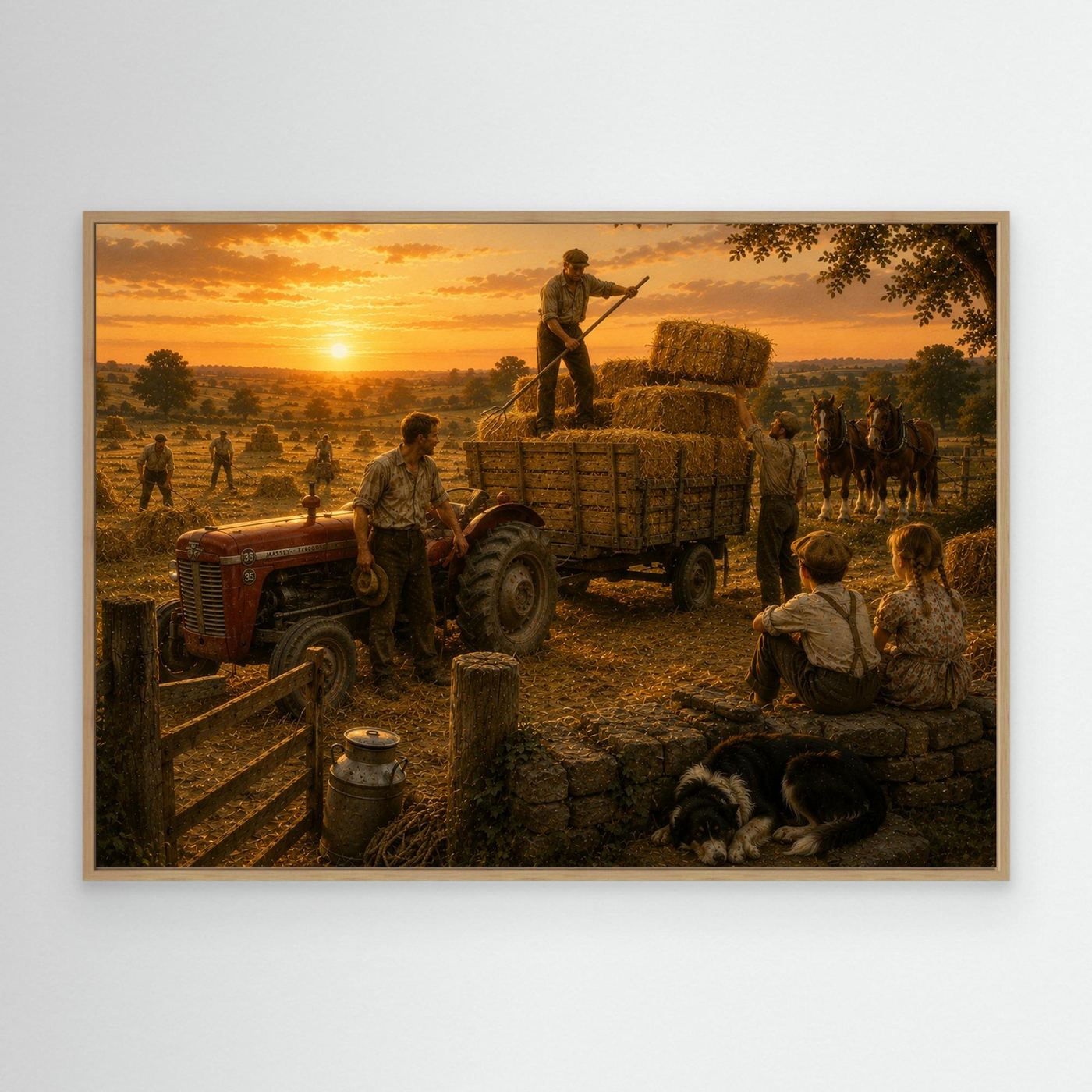 Golden Hour Harvest on the Farm