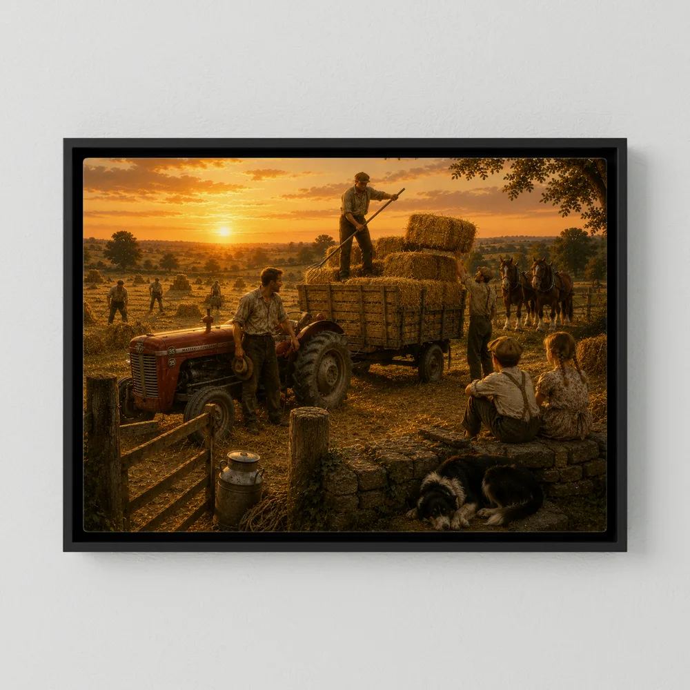 Golden Hour Harvest on the Farm