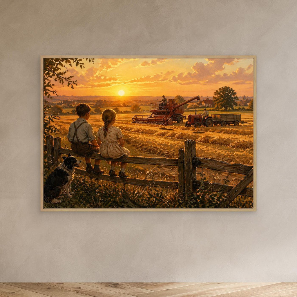 Harvest at the golden hour